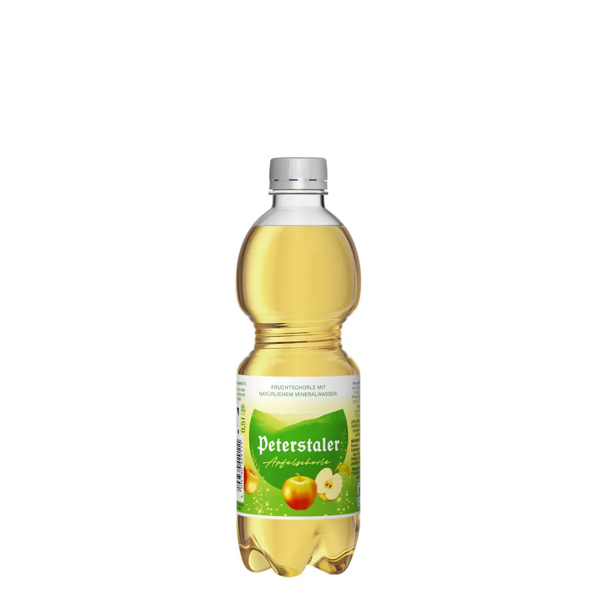 Peterstaler Apfelschorle 0,5 l PET, 20 Flaschen (EINWEG)